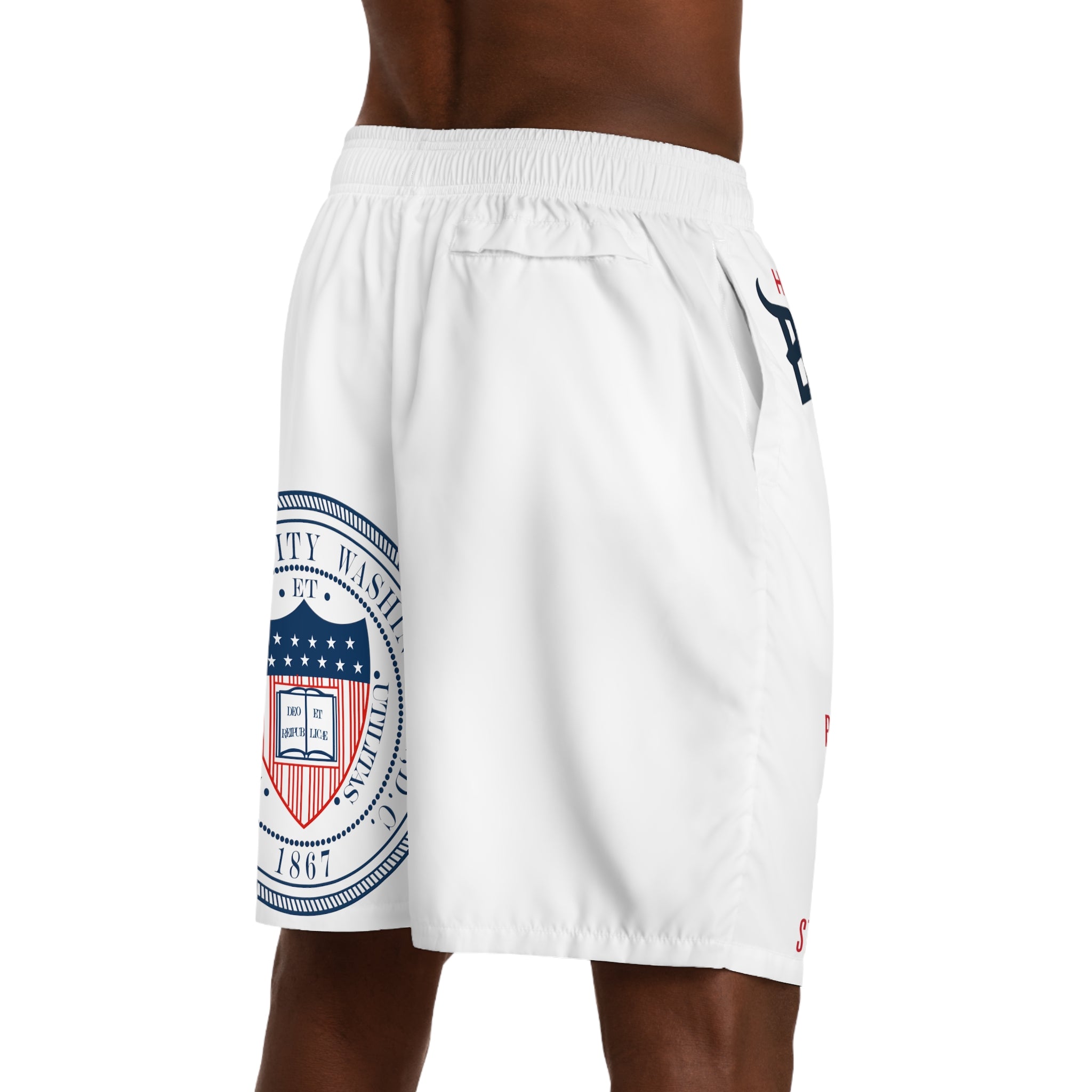 HU Bison Men's Jogger Shorts (AOP)