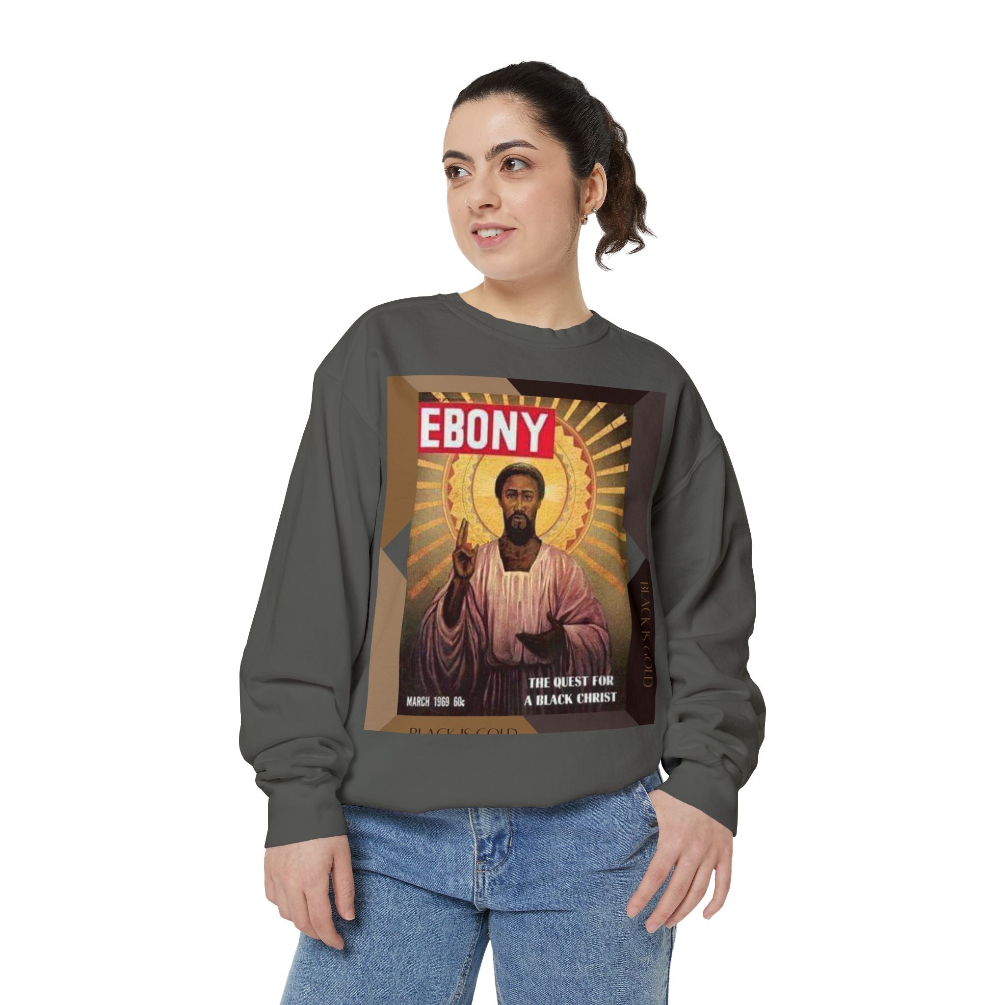 Black Jesus Crewneck Sweatshirt