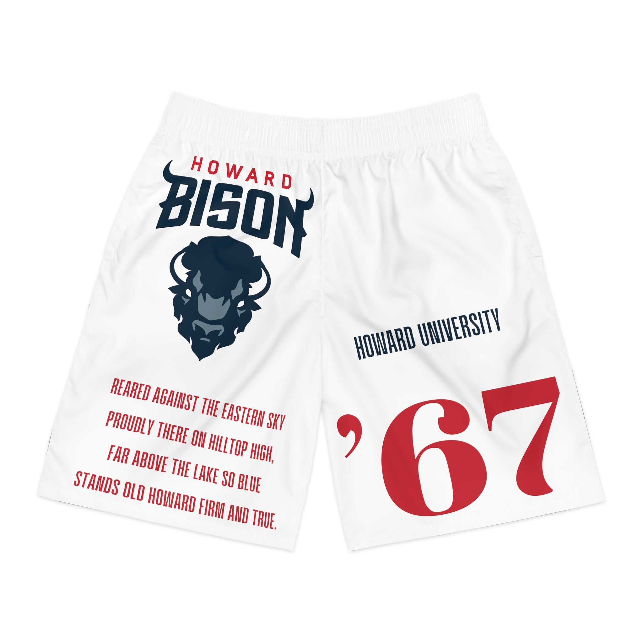 HU Bison Men's Jogger Shorts (AOP)