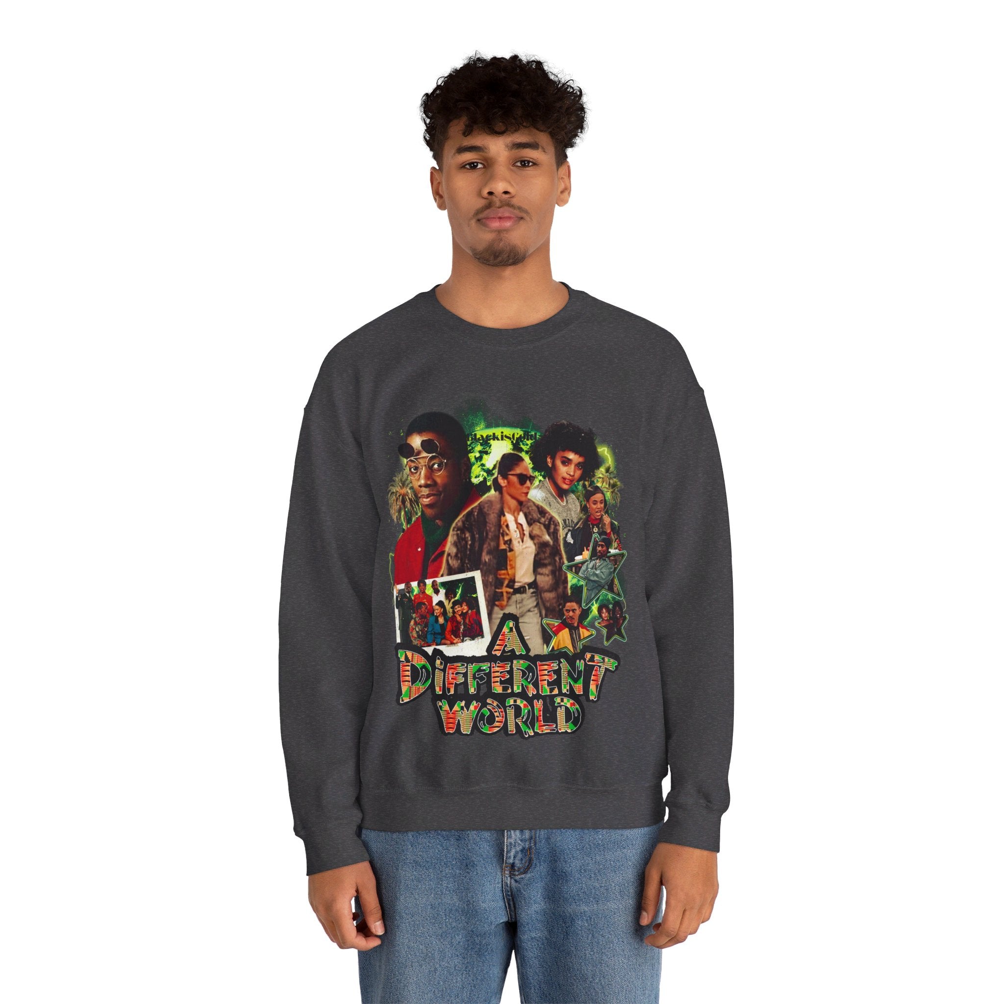 Different World Vintage Style Sweatshirt