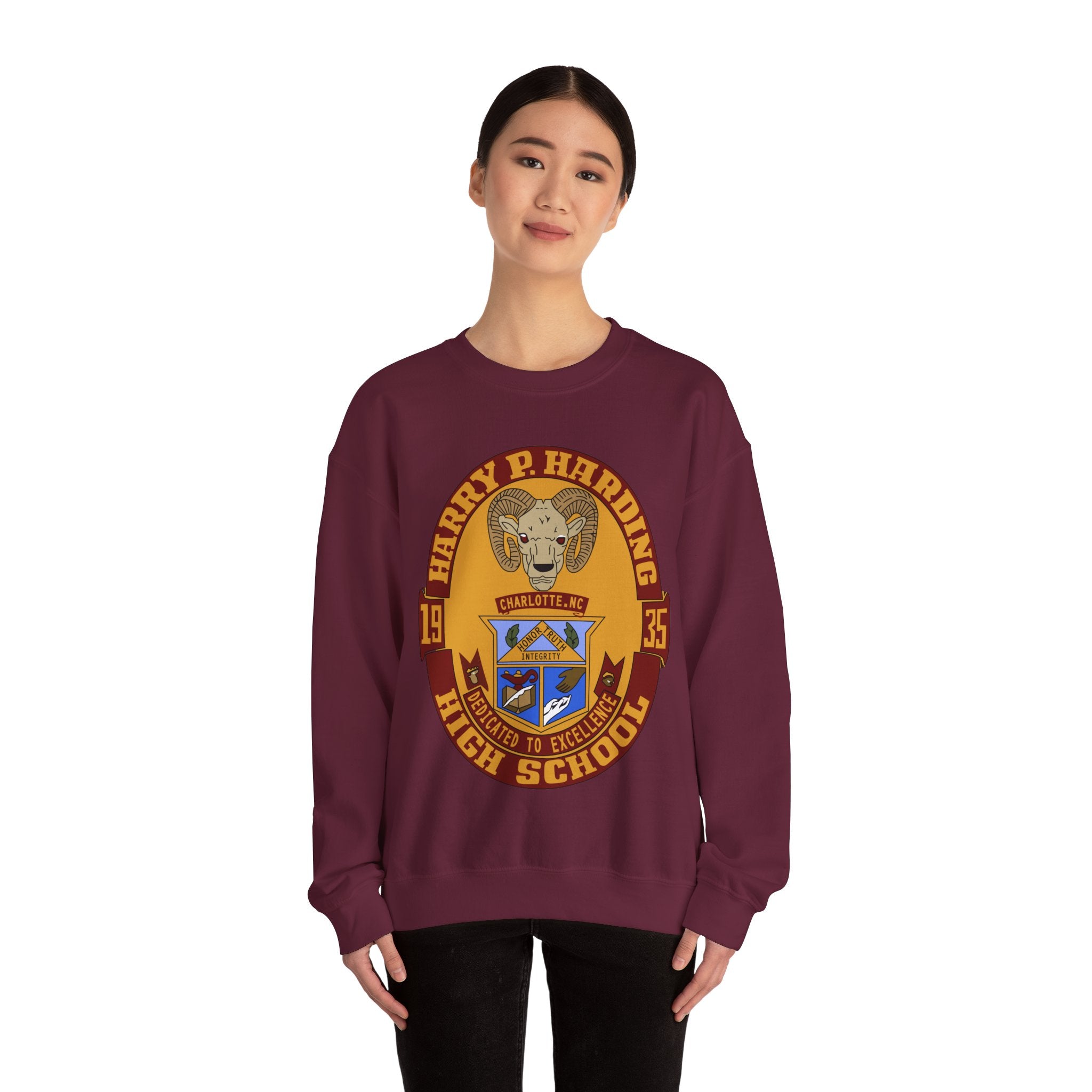 Vintage Harding High School Crewneck Sweatshirt