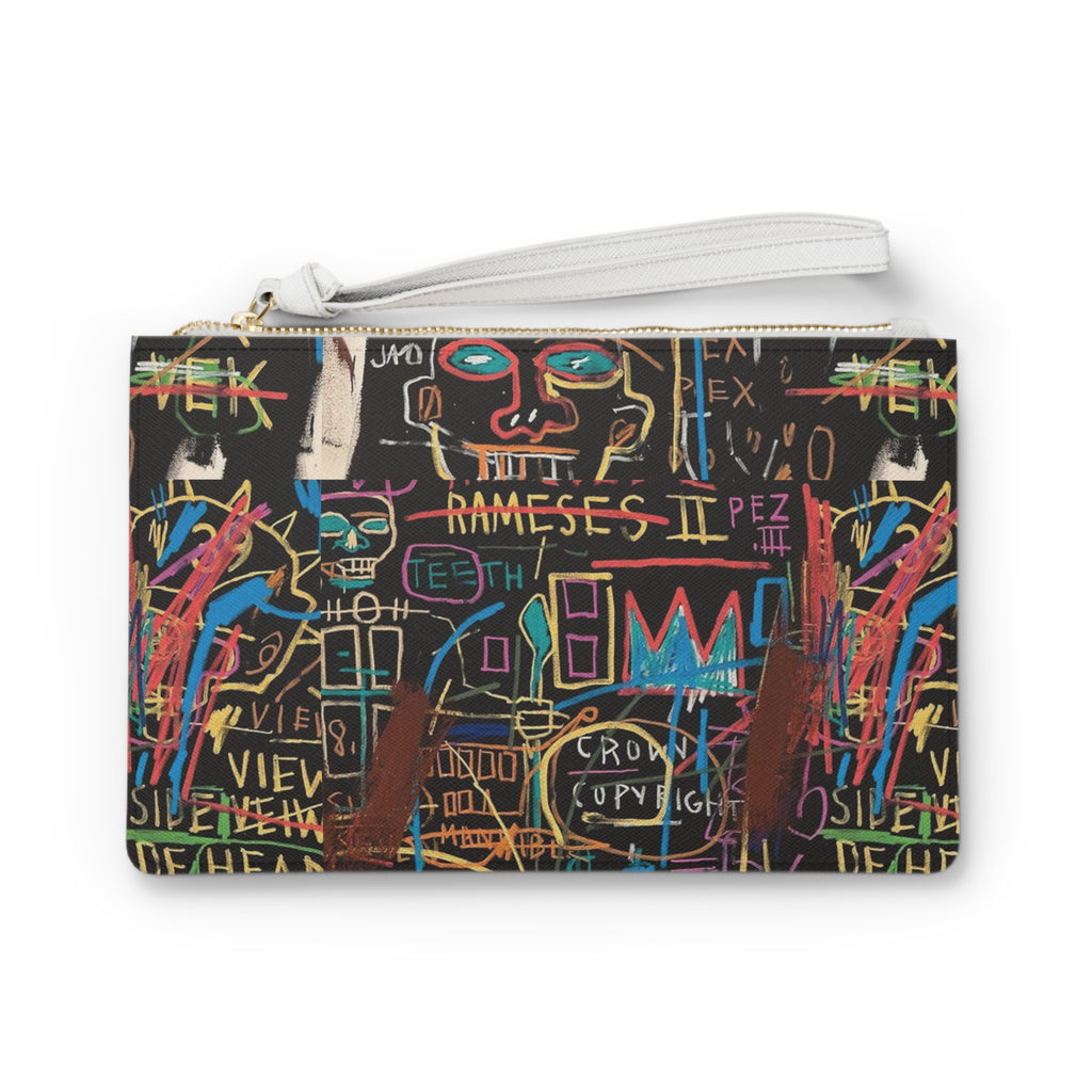 Basquiat Inspired Clutch Bag