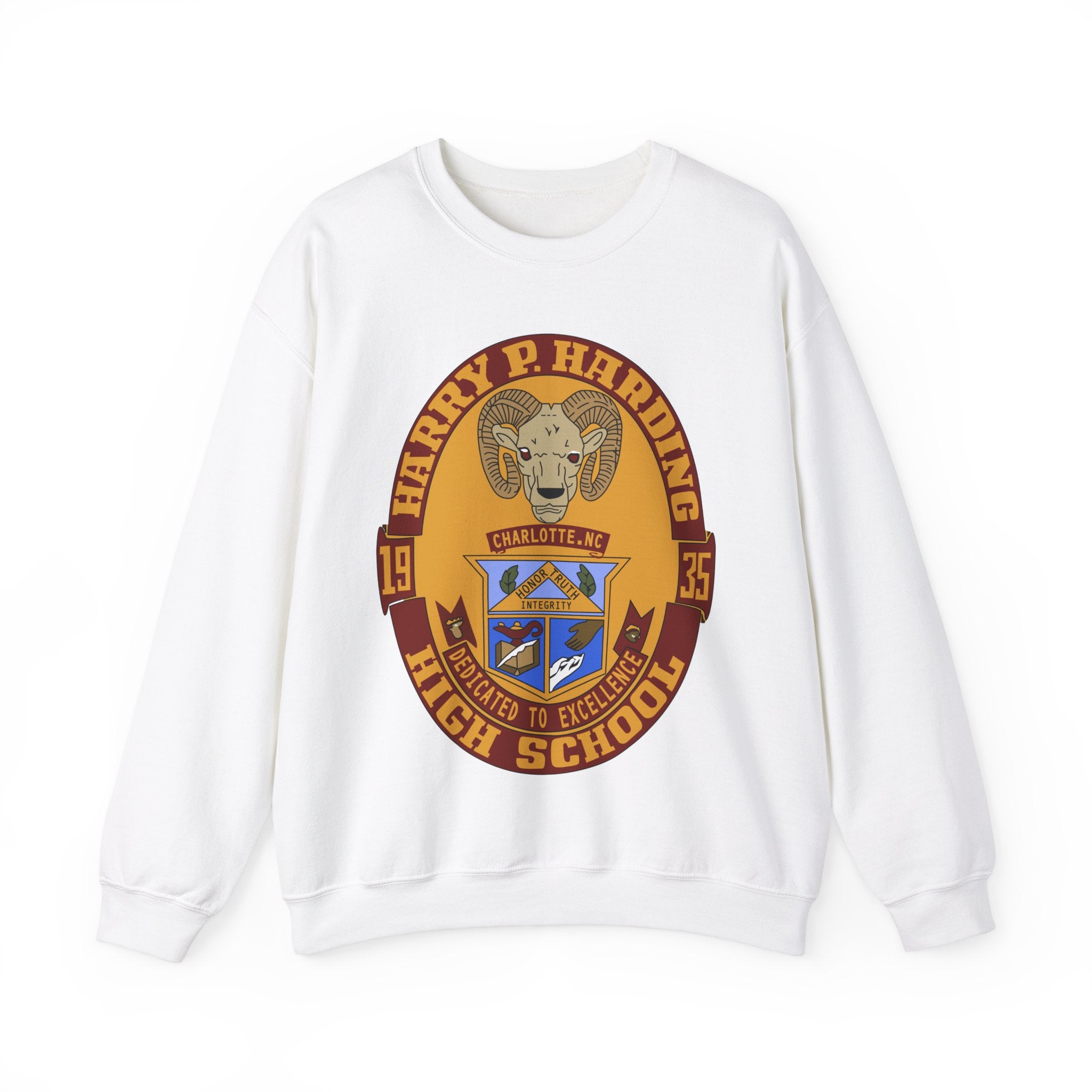 Vintage Harding High School Crewneck Sweatshirt