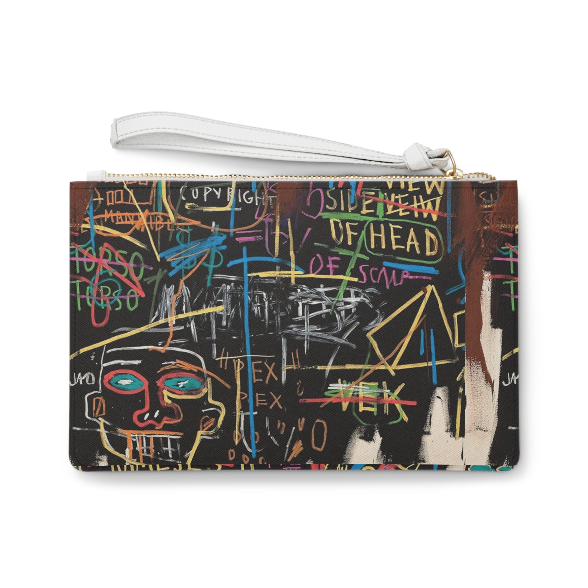 Basquiat Inspired Clutch Bag