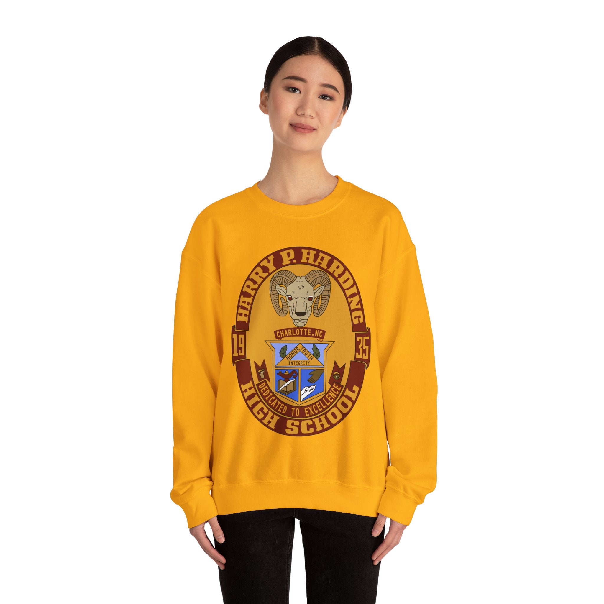 Vintage Harding High School Crewneck Sweatshirt