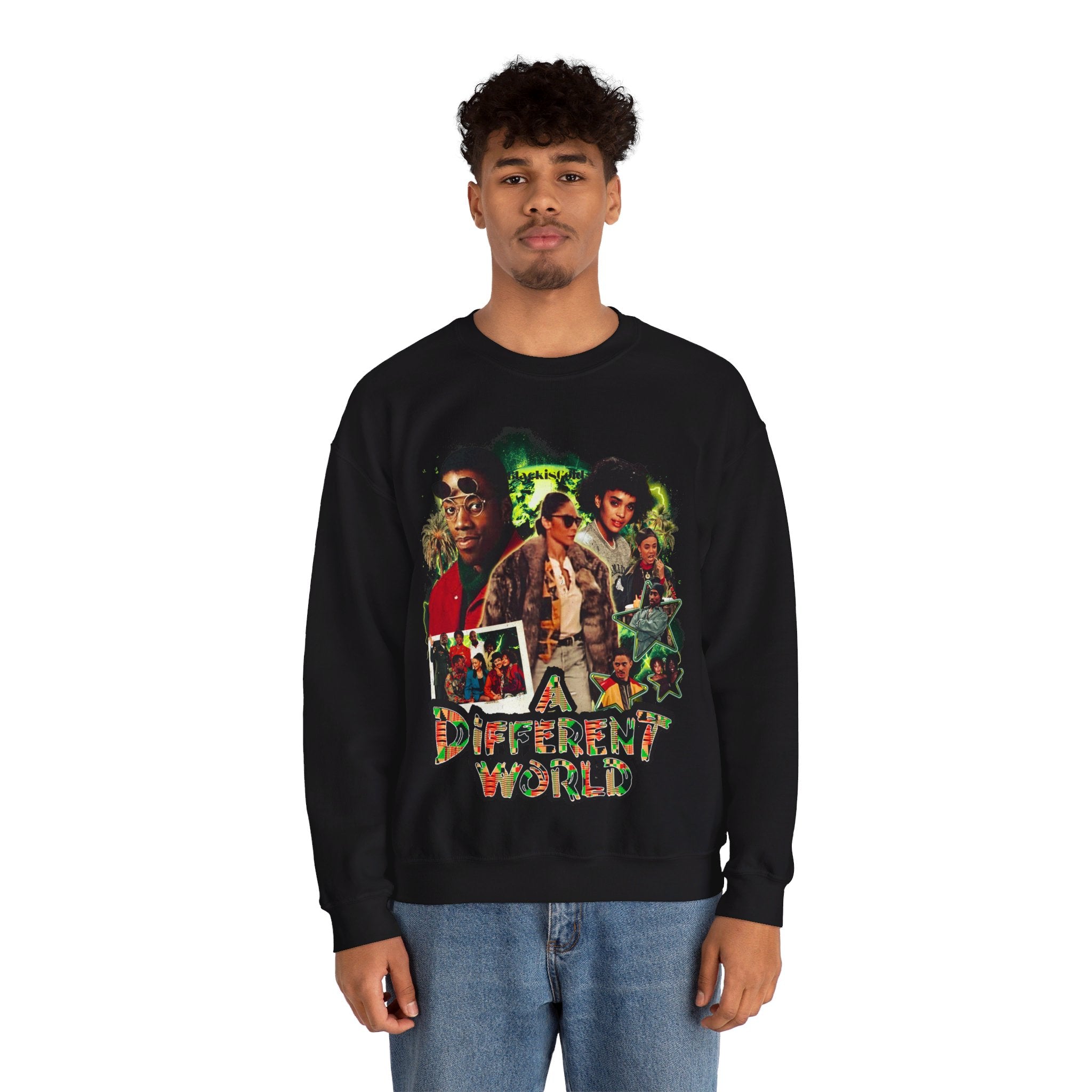 Different World Vintage Style Sweatshirt