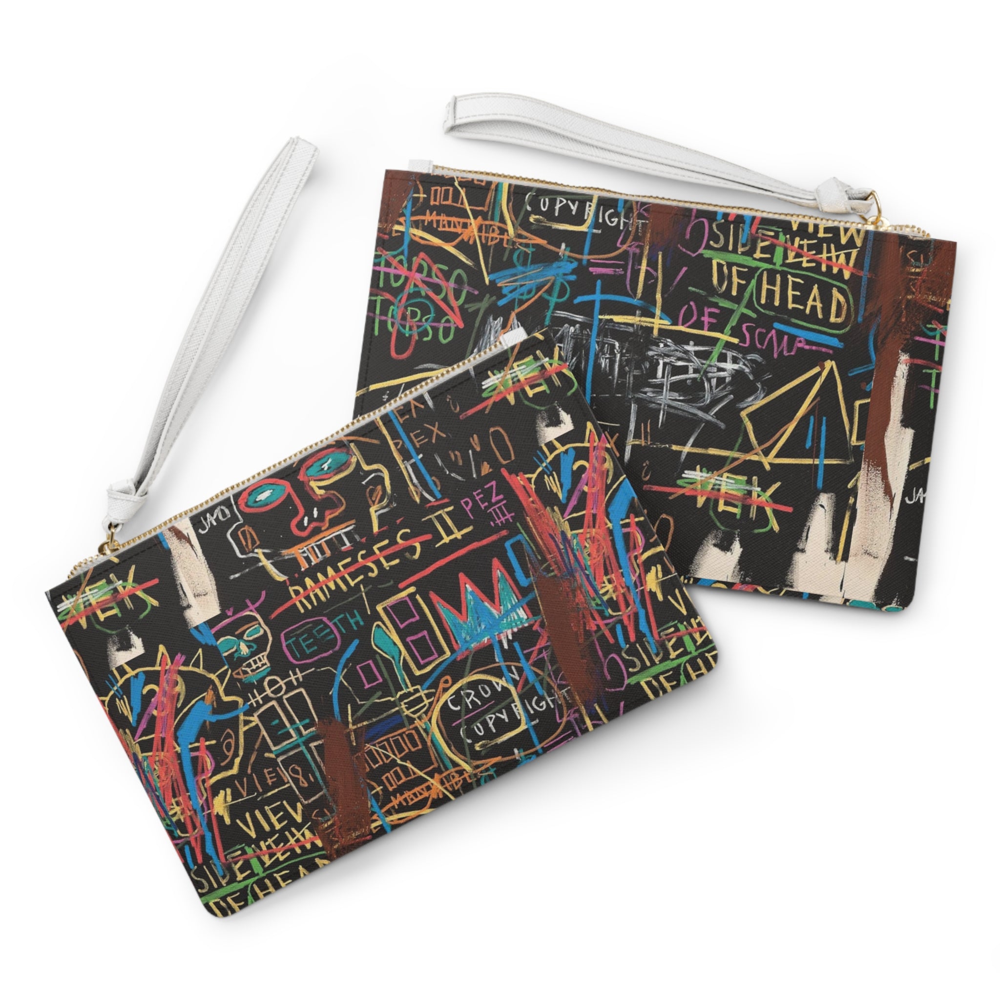 Basquiat Inspired Clutch Bag