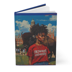 Howard Girl Red and Blue Bison Hardcover Journal Matte