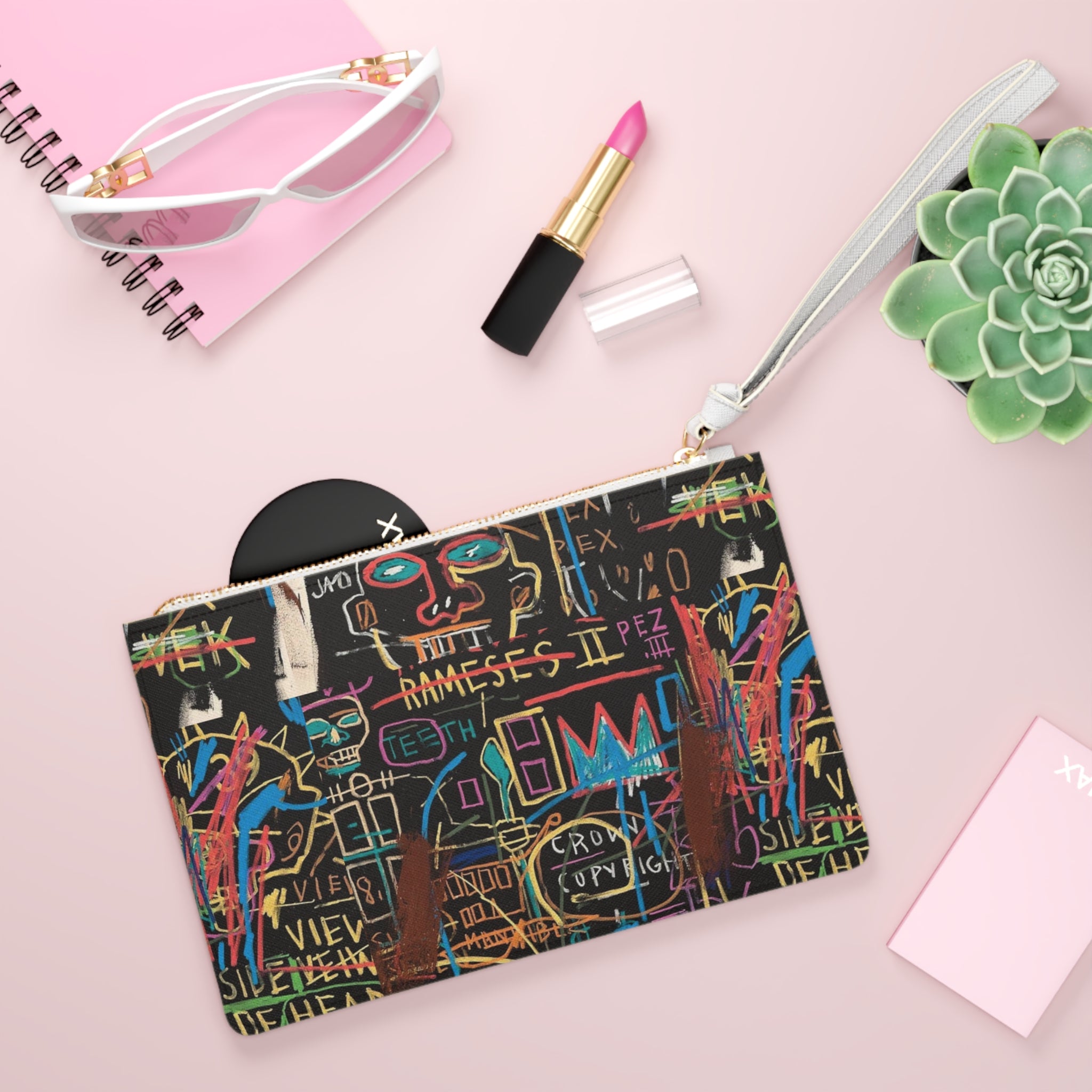 Basquiat Inspired Clutch Bag