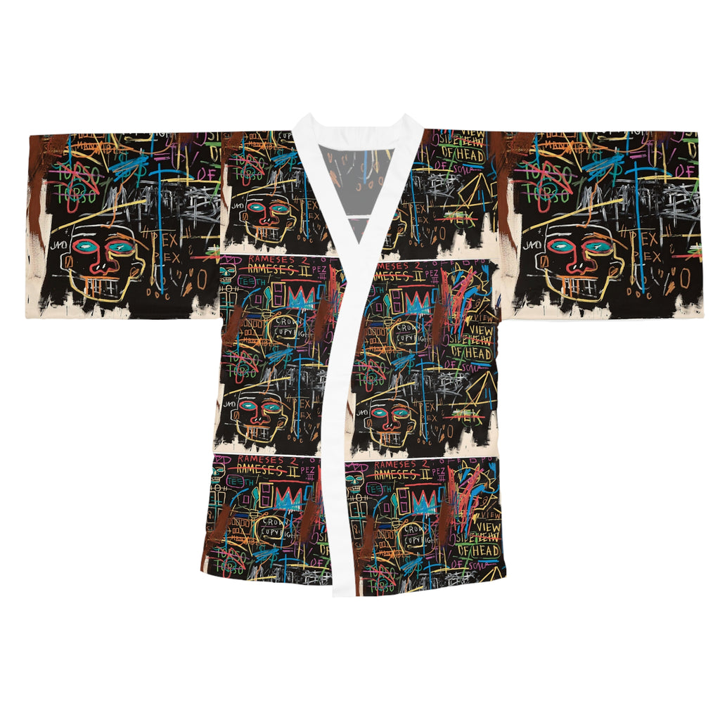 Basquiat Long Sleeve Kimono Robe (AOP)