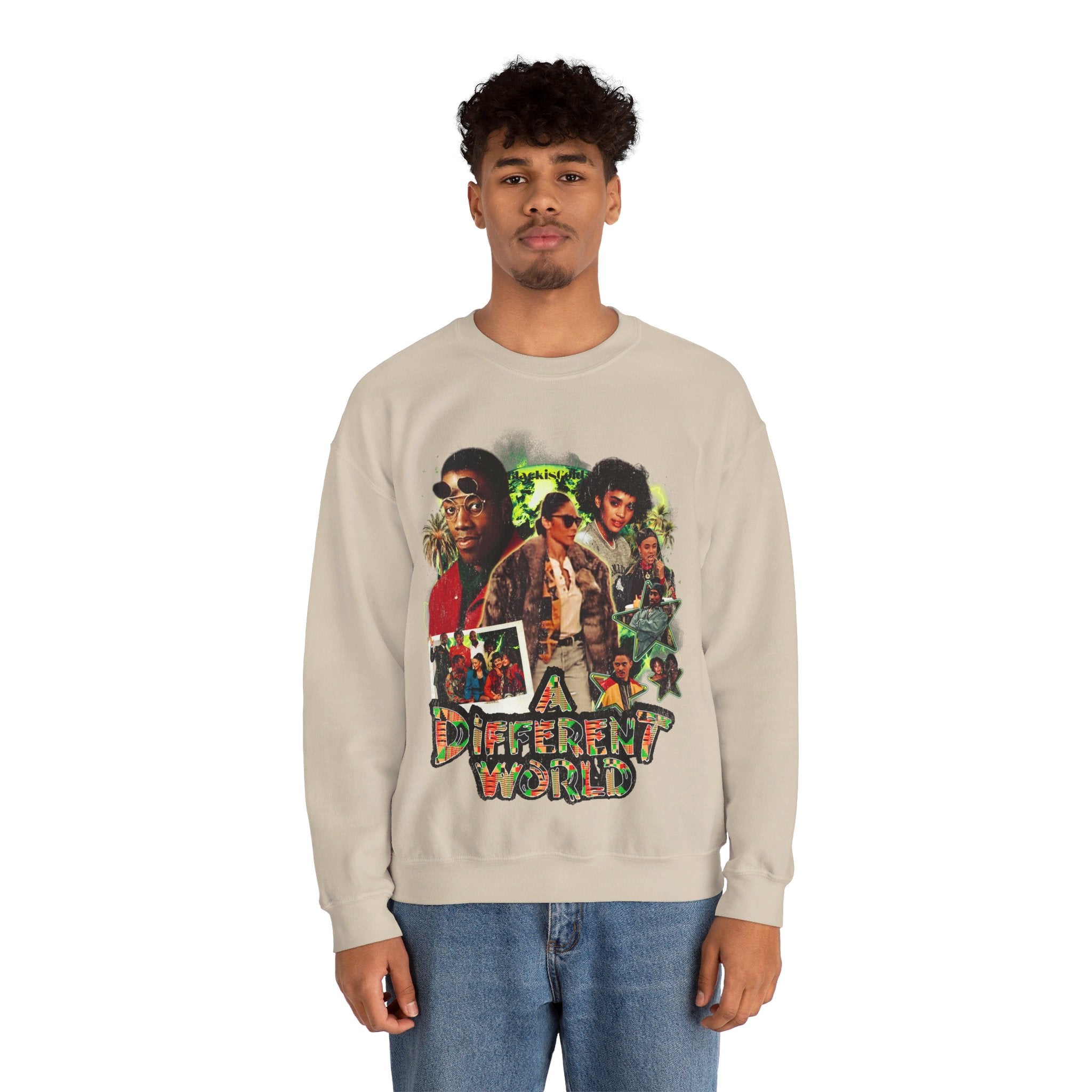 Different World Vintage Style Sweatshirt