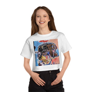 Basquiat Skull Cropped T-Shirt