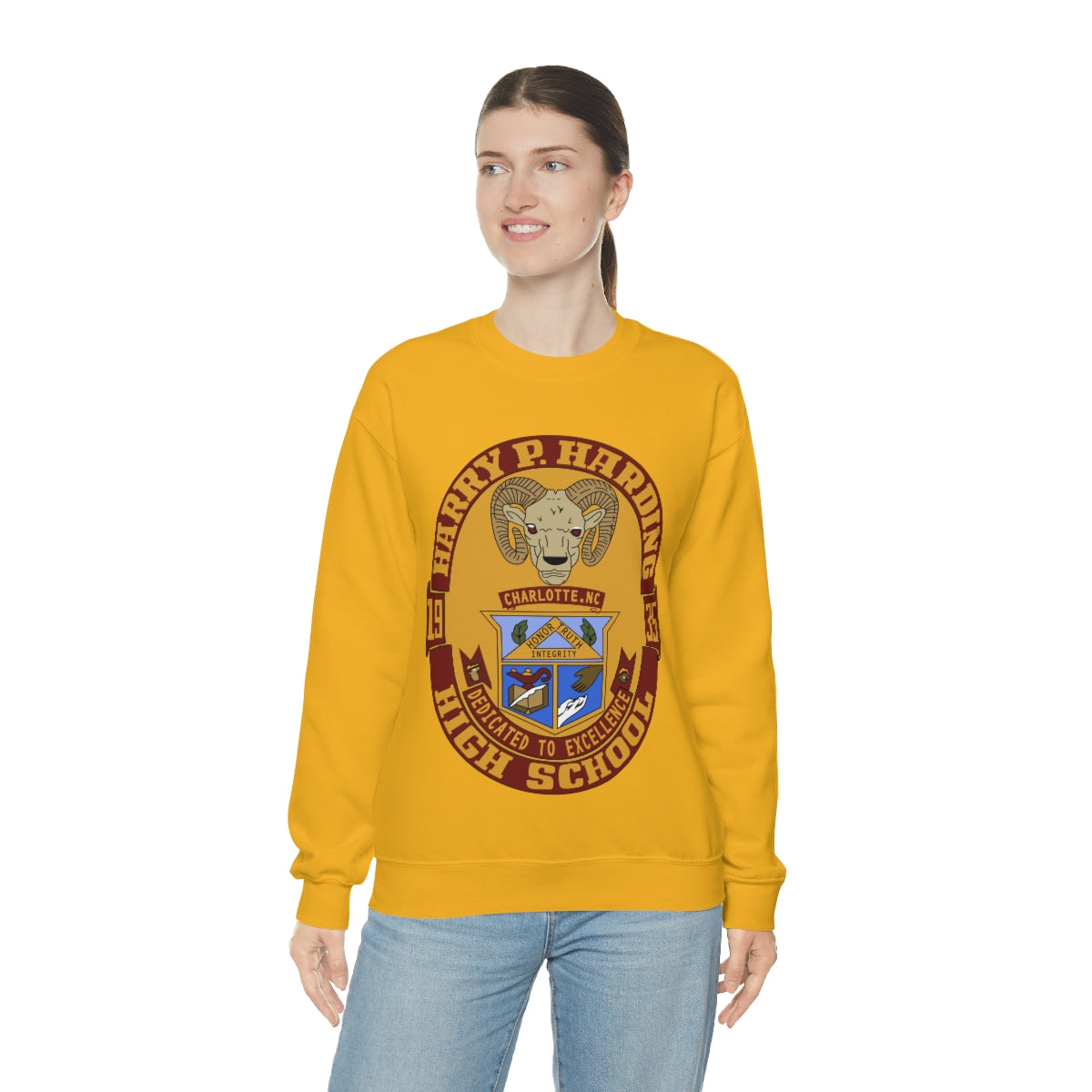 Vintage Harding High School Crewneck Sweatshirt