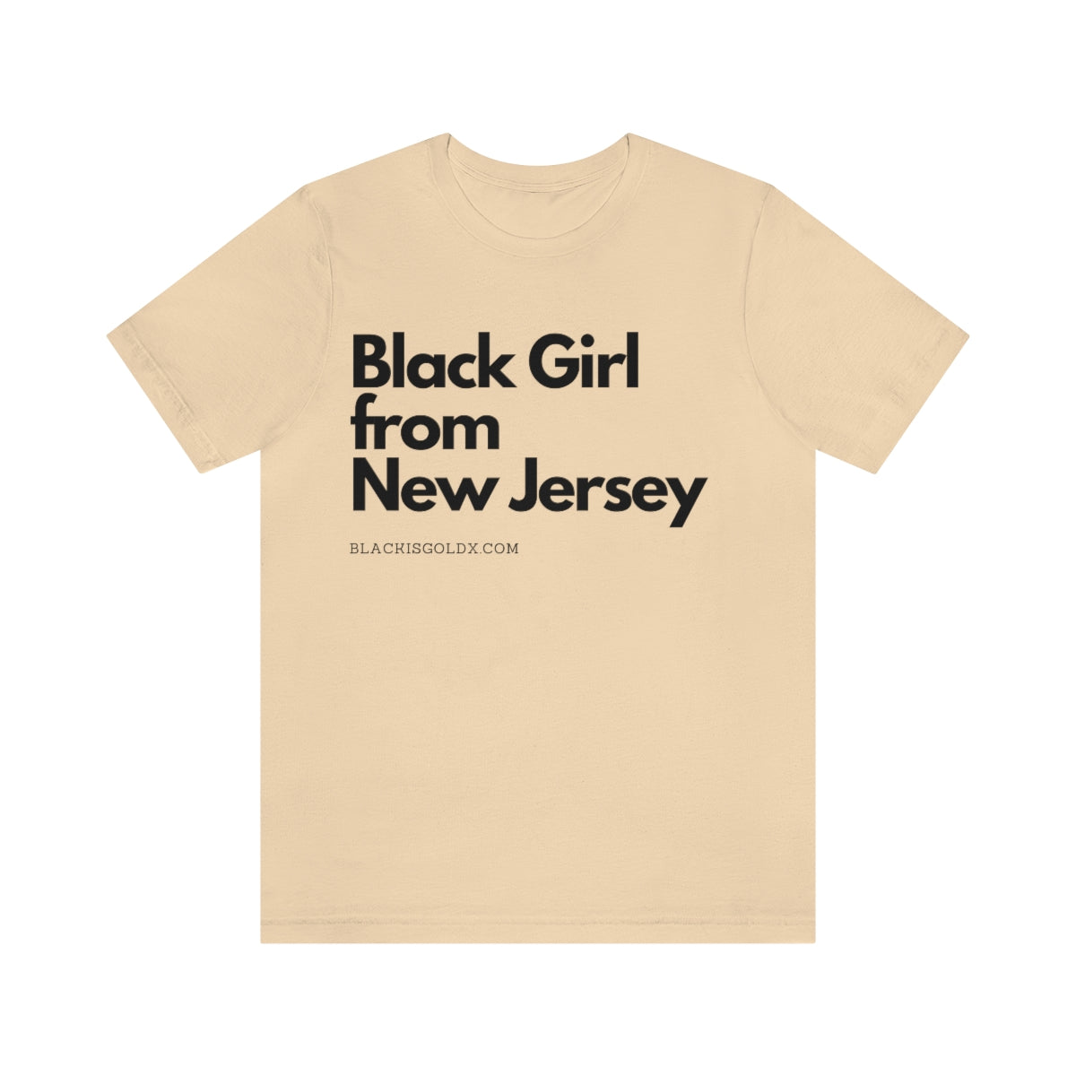 Black Girl From New Jersey Crew Neck TShirt