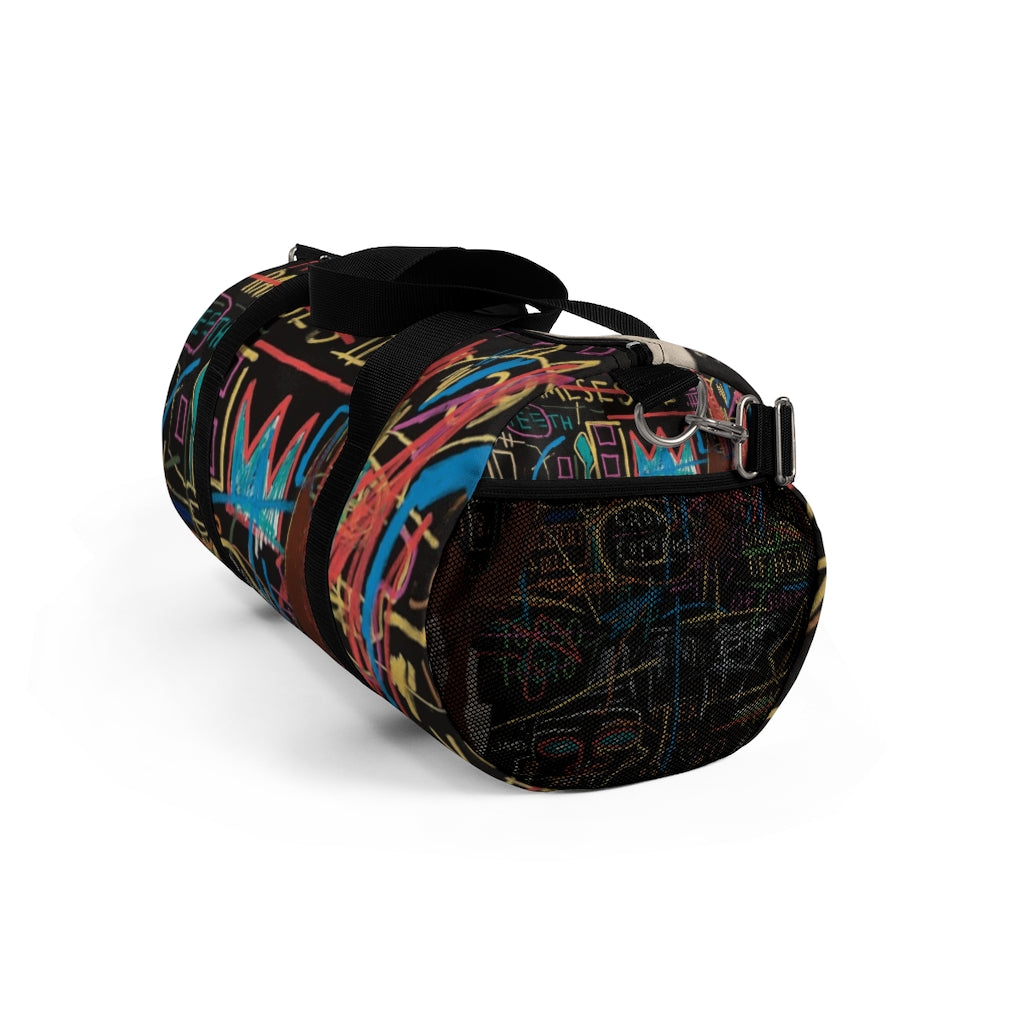 Basquiat Black Art Duffel Bag 2