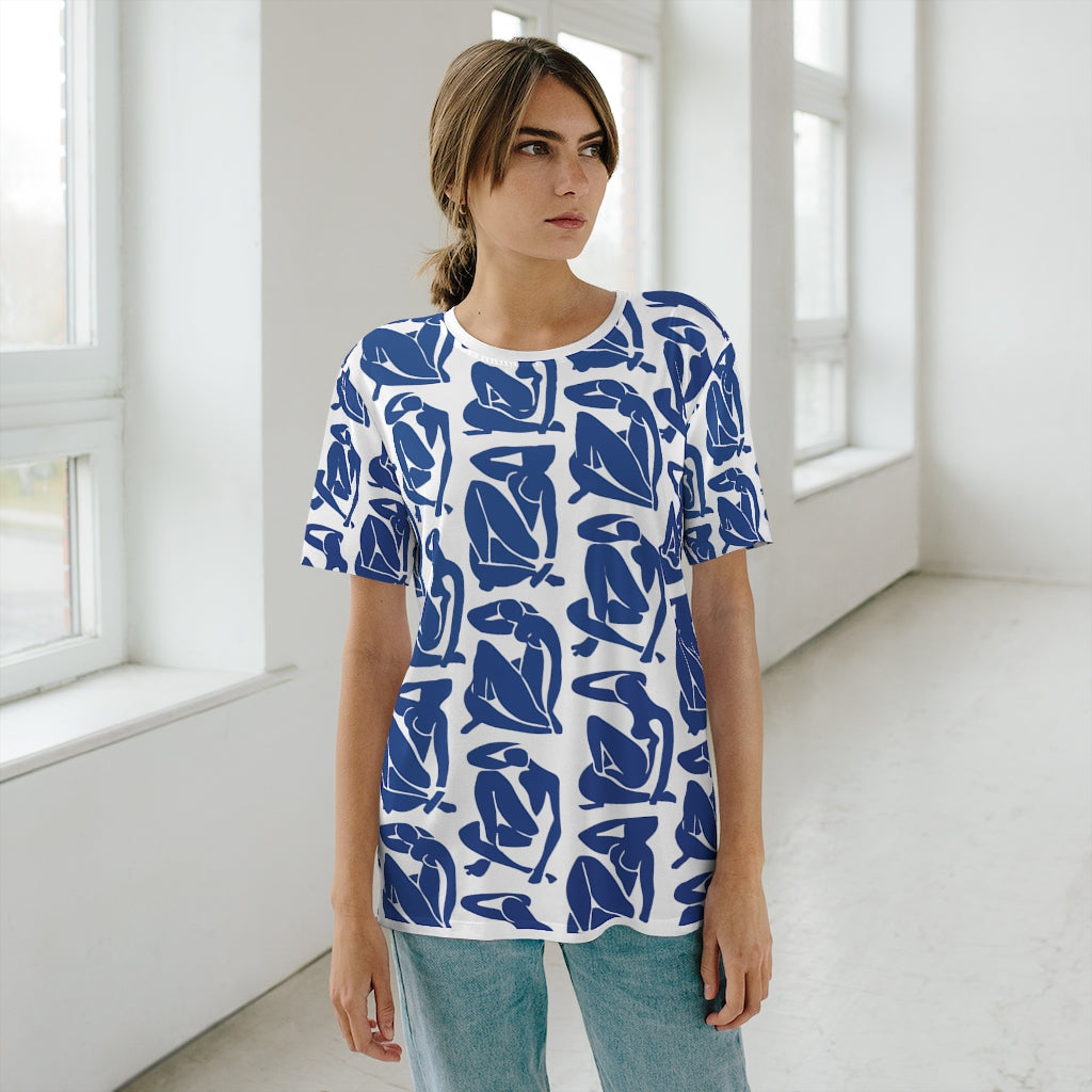 Blue Nude AOP Cut & Sew T-Shirt