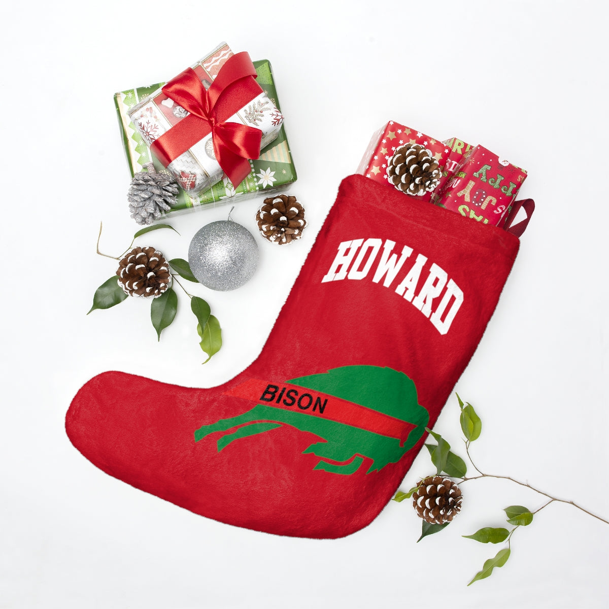 Howard Red Christmas Stockings
