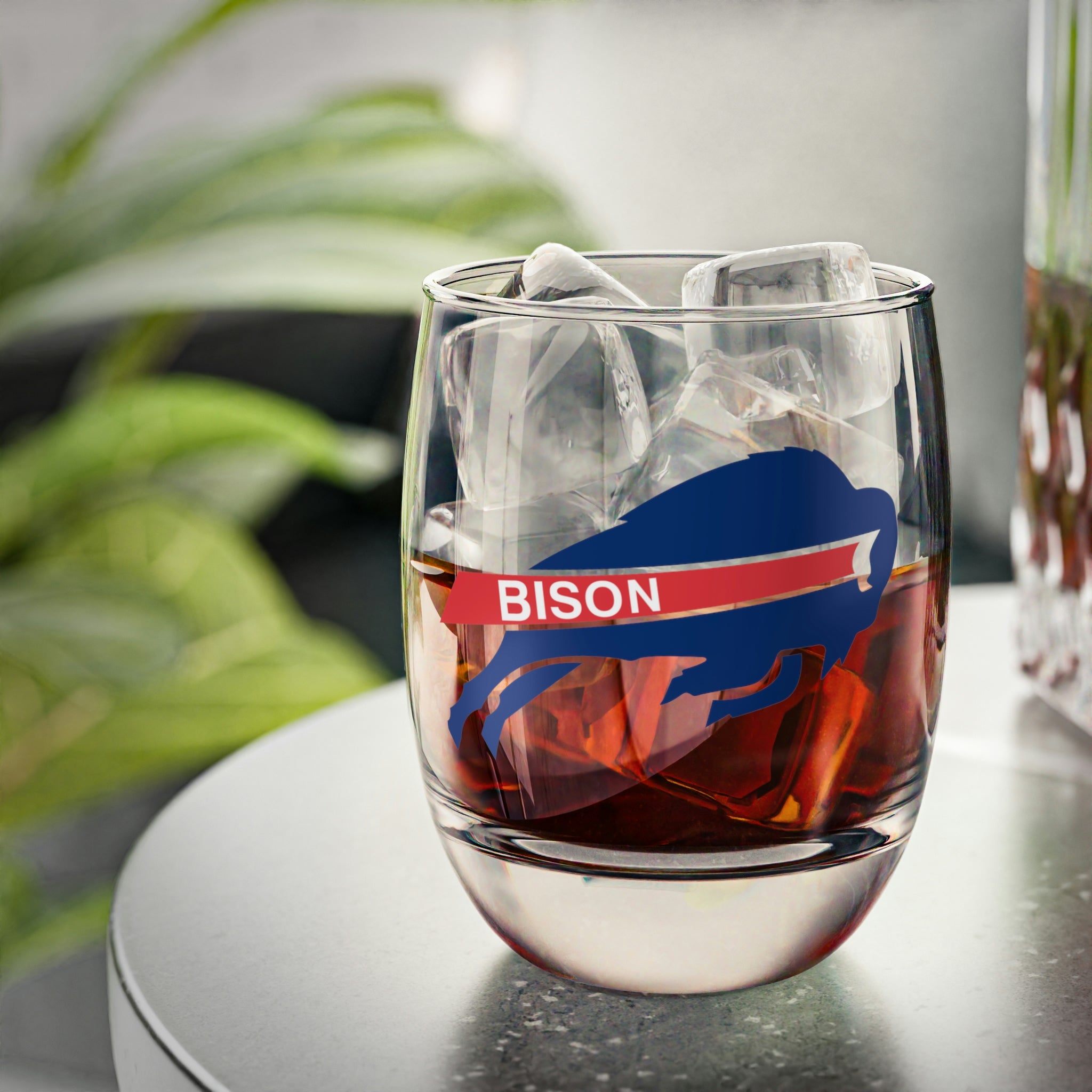 Vintage Bison Whiskey Glass