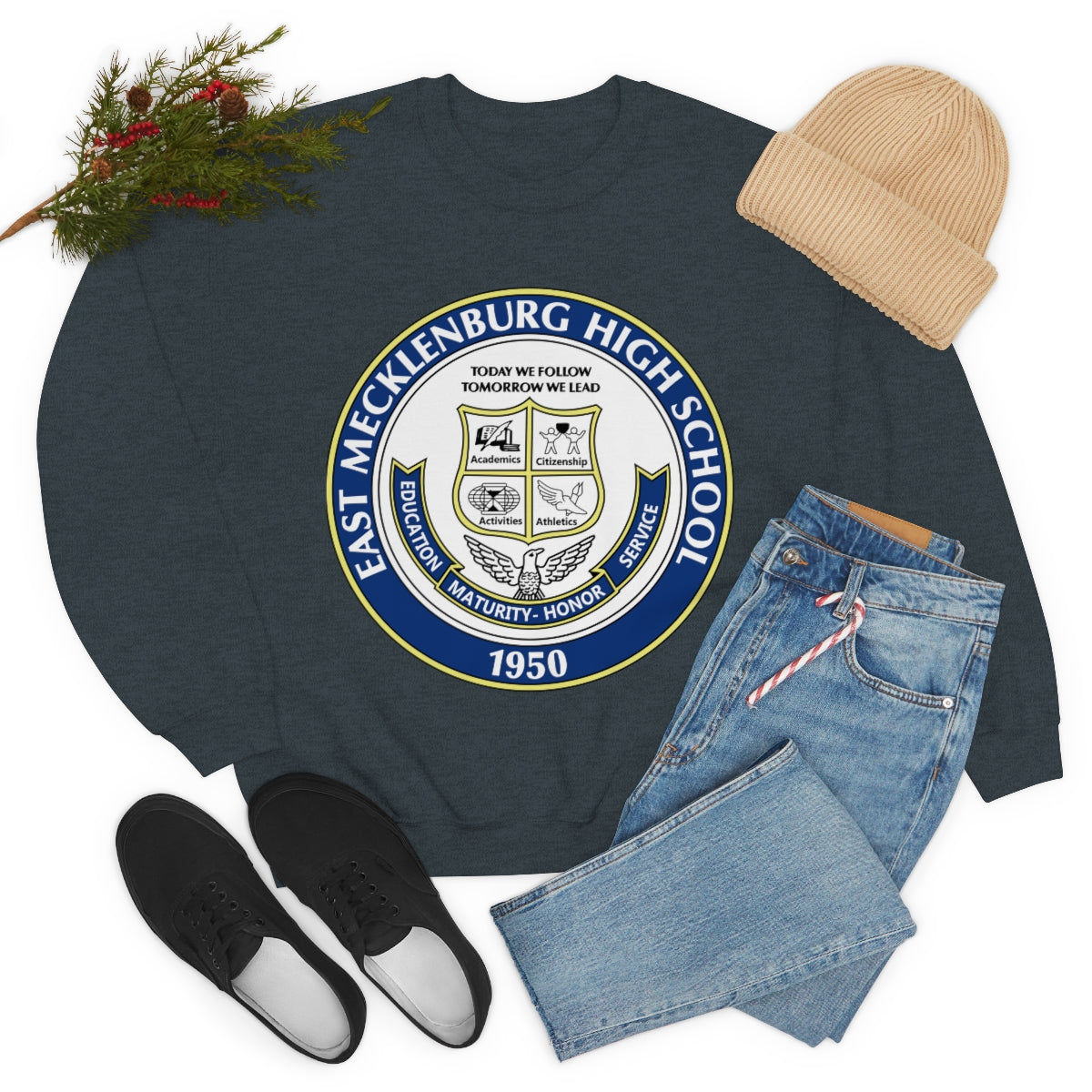 East Meck High School Seal Crewneck Sweatshirt