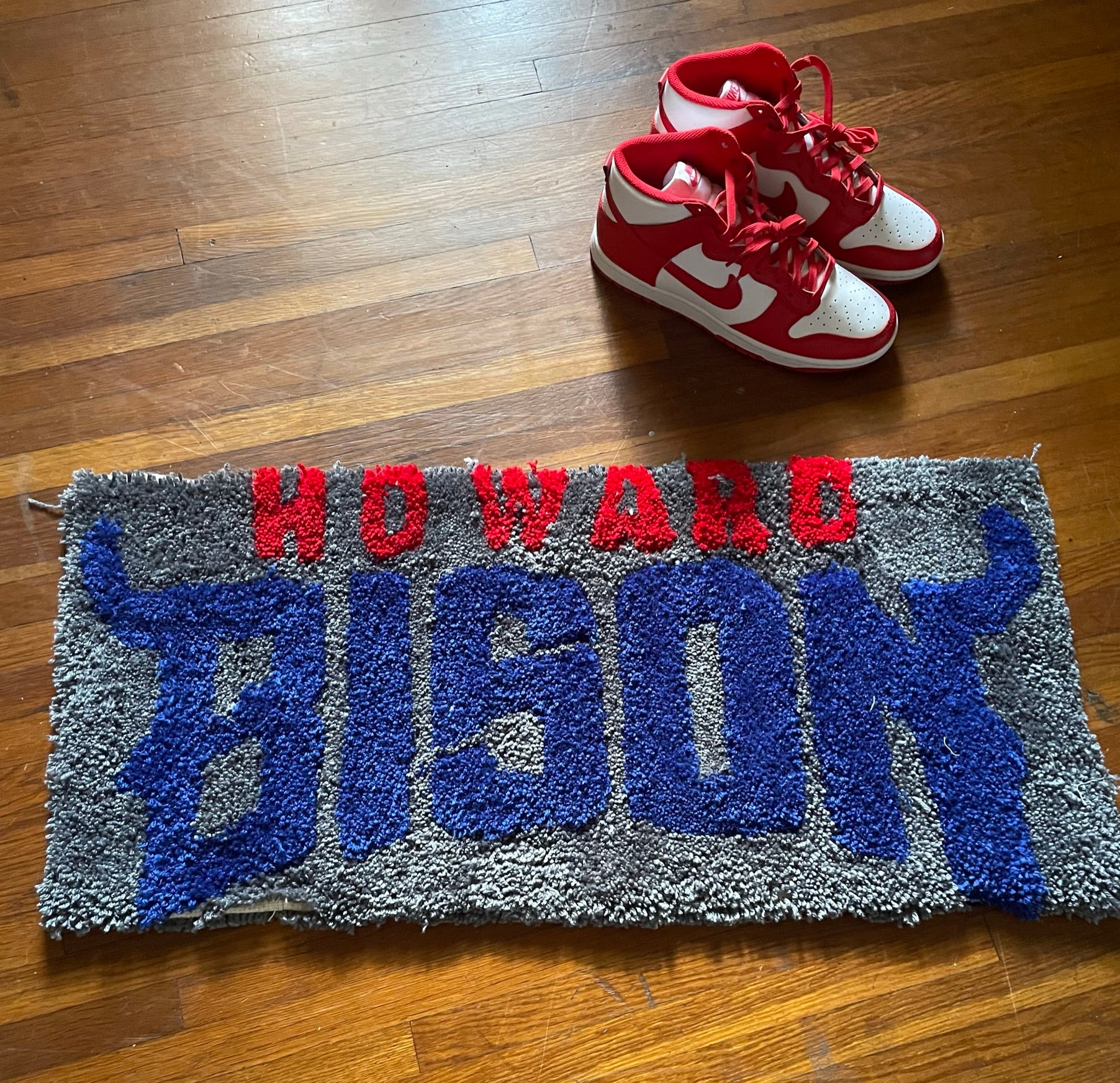 HU Bison Handmade Rug 32x15