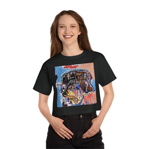 Basquiat Skull Cropped T-Shirt