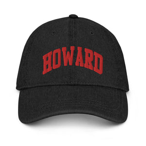 Howard Dad Denim Hat Red