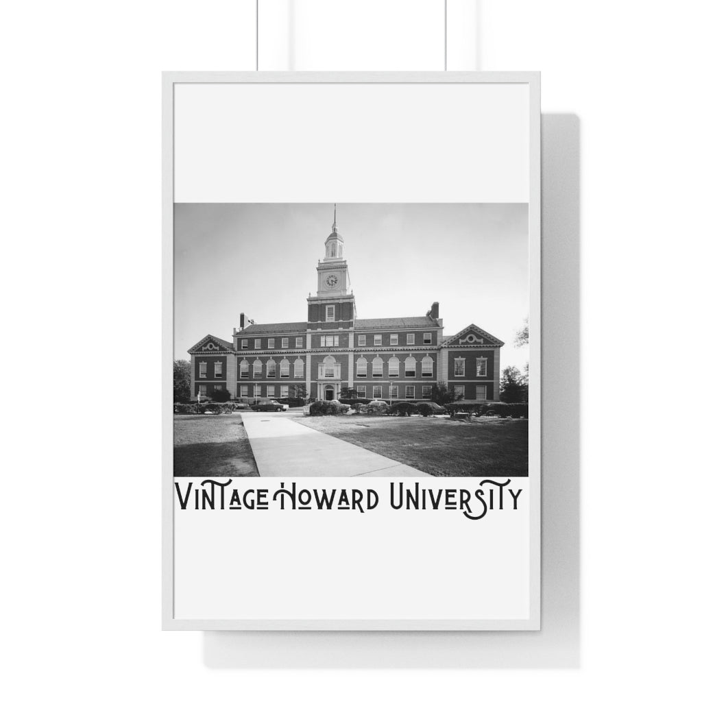 “The Yard” Vintage Howard U Framed Vertical Poster