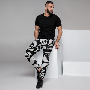 Light Mudcloth Print Joggers